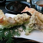 山水の技 - 天ぷら（海老とエリンギ）
      (2013.12月)