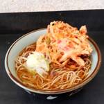 文殊 - 大ぶりのかき揚げ