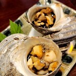 亀寿し - サザエのつぼ焼き