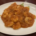 香妃園 - 小海老の辛子ソース煮