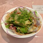 味のレストラン えびすや - セットのサラダ