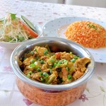 Ｎamaste kitchen and coffee house - ベジタブルドライカレー＆ガーリックライス