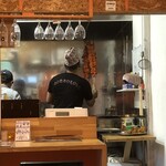 ナマステレストラン - 客席から見える厨房