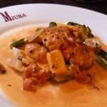 洋食 三浦亭 - 海老のトマトクリーム煮 (1700円)