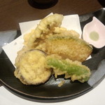 一張羅 - 穴子と野菜の天ぷら