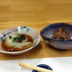 京花 - 大将おまかせコース。その日の良い素材を調理。