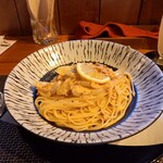 リストランテ 谷澤 - 生桜海老 新玉ねぎのクリームパスタ(パスタコース/税込3000円)