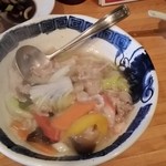 頂香 - 塩味のおこげあんかけ