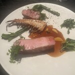 ラ・ボンヌターブル - 新たけのこと山菜と味噌のソースが効いてました