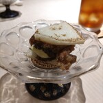 広島 鮨 天ぷら いわい - 先付けのサンド