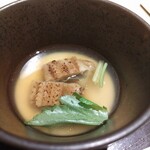 広島 鮨 天ぷら いわい - アナゴの茶碗蒸し