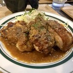 キッチン あずま - チキンソテーガーリックソース♡