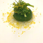 レストラン ローブ - 土佐ジロー卵、菜花