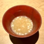 鮨 やくしどう - 味噌汁