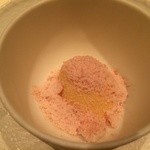 リストランテ ラ・バリック トウキョウ - アミューズ　　　　　　パンナコッタ　　　　　ベーコンのパウダーアイスと