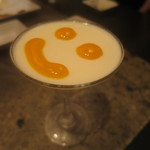 焼肉  炭聖 - 杏仁豆腐（マンゴーソース）