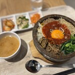 銀河 - 石焼ビビンバセット 1,280円