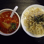 桃天花 - 担々つけ麺激辛\750/桃天花(荒川区東日暮里)