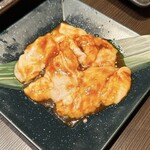炭火焼肉 千味庭 - 和牛生テチャン　968円