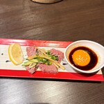 炭火焼肉 千味庭 - 和牛レアとろしゃぶ　1,078円