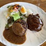 ふたみ - ２種類のソース　ハンバーグ　　1250円