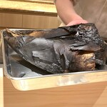 新ばし 星野 - 真っ黒に焼けたタケノコ