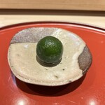 鮨 しみづ - 大分の芽かぼすの羊羹