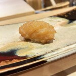 鮨 しみづ - ホタテの醬油漬け