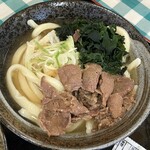 山崎家うどん - 肉わかめうどん@650円