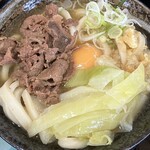 山崎家うどん - 肉玉うどん@650円