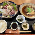 串本旬彩 おおはし - 逸魚お造り盛り合わせ御膳2800円