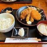 とんかつ健 - ミックスフライ定食