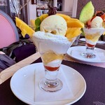 大熊 デザート倶楽部 - 花の雫　マンゴーパフェ
