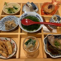 炭火割烹 庵 - 9品小鉢