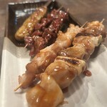 個室居酒屋 花道 - 串焼き盛り合わせ　タレ