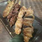 個室居酒屋 花道 - 串焼き盛り合わせ　塩