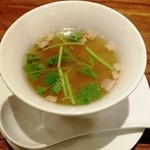 私厨房 勇 - 自家製干し肉と干し貝柱 冬瓜の澄ましスープ