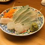 彩食健味 - 平目の刺身 弾力があります。