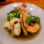 隠れ家Dinning　味杜 - 盛合せ(鱧、海老など)