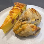 パリアッシュ - キッシュと栗とポルチーニ(半分にカットしています)