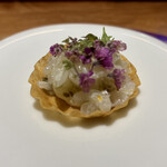 IL TEATRINO DA SALONE - アオリイカ　豆乳　花穂紫蘇