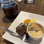 木旺舎 - ランチセットのデザート、ドリンク