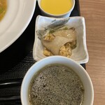 CHINESE DINING 瑞 - 中華スープ・エリンギと卵の小鉢・ミルクプリン