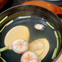炭焼 うな富士 有楽町店 - おすましに蟹が！