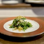 中華ダイニング 一途一心 - お刺身サラダ！さっぱりうまうまー。