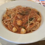 トラットリアゴリアテ - 貝柱のトマトソース