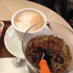 サンマルクカフェ - アイス珈琲とラテ