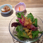 広尾はしづめ - 14.8月  セットのサラダ他
