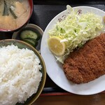 みつわ - 豚カツ定食(￥1,350）