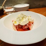 中ノ食堂 - とちおとめとブラータチーズ